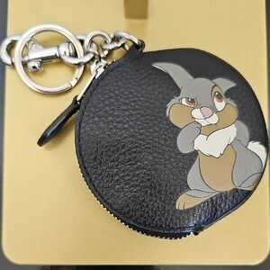 Coach X Disney Thumper Bag Charm and Keychain Coinpurse HTF